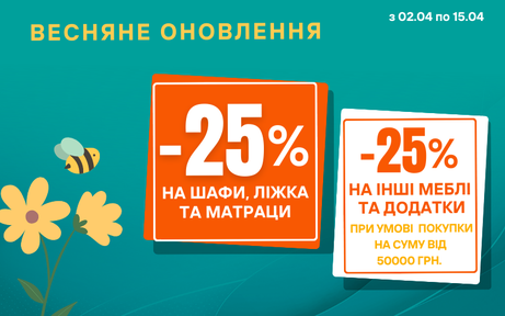 Весняні знижки в Meblik: -25% на дитячі та підліткові меблі!