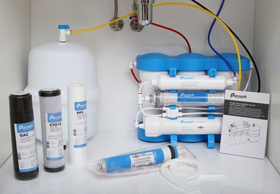 Бесплатная установка питьевого фильтра Ecosoft P’URE AQUACALCIUM